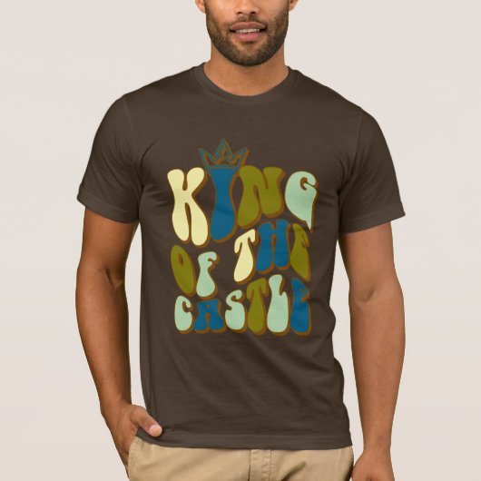 城の王様パパ Tシャツ (正面)