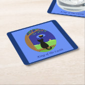 城の王 スクエアペーパーコースター (アングル)