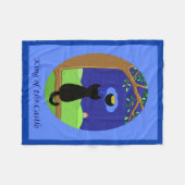 城の王 フリースブランケット (正面(横))