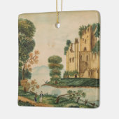 城の眺め セラミックオーナメント (左)