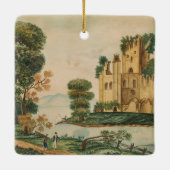 城の眺め セラミックオーナメント (裏面)