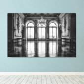 城の社交ダンスの包まれたキャンバス キャンバスプリント (インサイチュ (ウッドフロア))