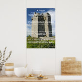 城の祈りの言葉 ポスター (キッチン)