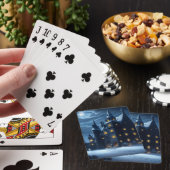 城の空の冷たい夜 トランプ (インサイチュ)