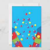 城の誕生日の招待 招待状 (裏面)