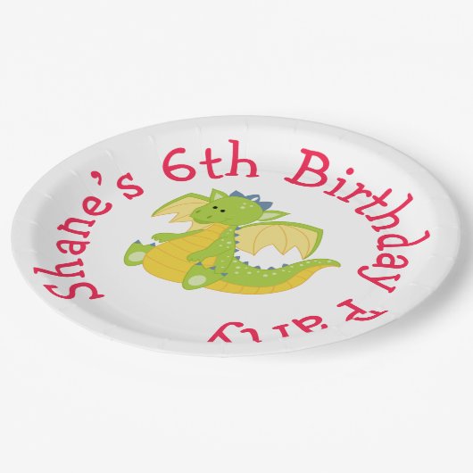 城の誕生日パーティー ペーパープレート (アングル)