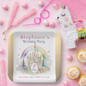 城の誕生日パーティー ペーパープレート (パーティー)