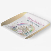 城の誕生日パーティー ペーパープレート (傾斜あり)