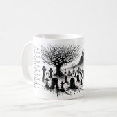 城の闇の存在 コーヒーマグカップ (正面左)