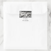 城の風景 スクエアシール (バッグ)