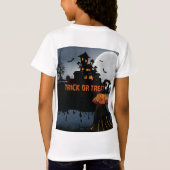 城をトリックまたは治療する Tシャツ (裏面)