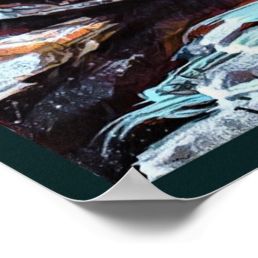 城を持つファンタジー・アートを超えて ポスター (角)