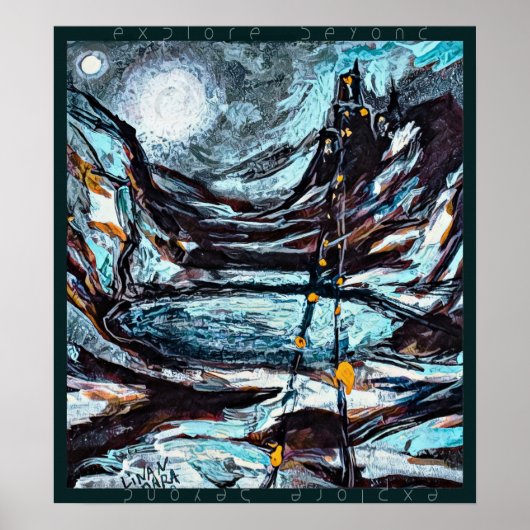 城を持つファンタジー・アートを超えて ポスター (正面)