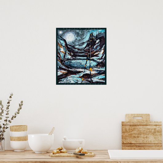 城を持つファンタジー・アートを超えて ポスター (キッチン)