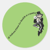 城を築くのに時間がかかる ラウンドシール (正面)