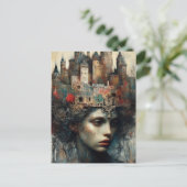 城を頭に抱えた人 ポストカード (スタンド正面)