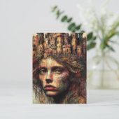 城を頭に抱えた人 ポストカード (スタンド正面)