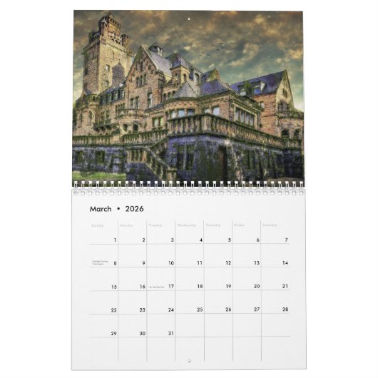 城クール カレンダー (3月 2026)