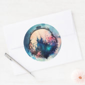 城シール – ロイヤルティのTouchを追加 ラウンドシール (封筒)