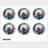 城シール – ロイヤルティのTouchを追加 ラウンドシール (シート)