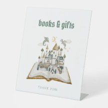 城ドラゴンブックス&ギフトベビーシャワーサイン