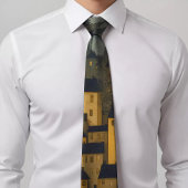 城パタエレガントーンの黄色いネクタイ ネクタイ