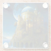 城ファンタジームーンランドスケープ ガラスコースター (裏面)