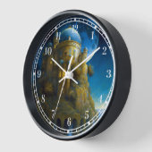 城ファンタジームーンランドスケープ 壁時計 (傾斜)
