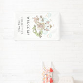 城プリンセスドラゴンベビーシャワーウェルカム 横断幕 (インサイチュ)