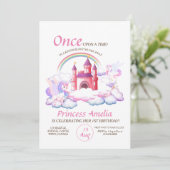 城プリンセスピンクユニコーン1stマジカル誕生日 招待状 (スタンド正面)