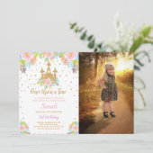 城プリンセス誕生日招待状(写真あり) 招待状 (スタンド正面)