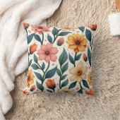 城上花形枕 クッション (ブランケット)