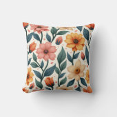 城上花形枕 クッション (正面)