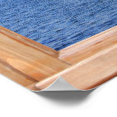 城下町 – 海の景色 – 窓から ポスター (角)