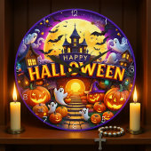 城不気味 ラージ壁時計