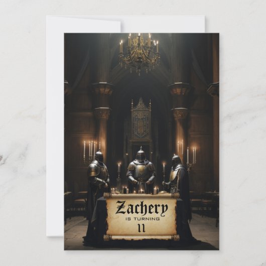 *~*城中世テーマ3騎士AP88誕生日 招待状 (正面)