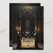 *~*城中世テーマ3騎士AP88誕生日 招待状 (正面/裏面)