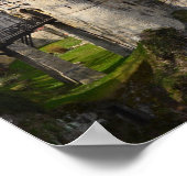 城伝統的オンクリフ曇り日 ポスター (角)