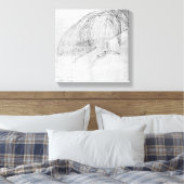 城壁に石を打ち込む臼砲 キャンバスプリント (インサイチュ (寝室))