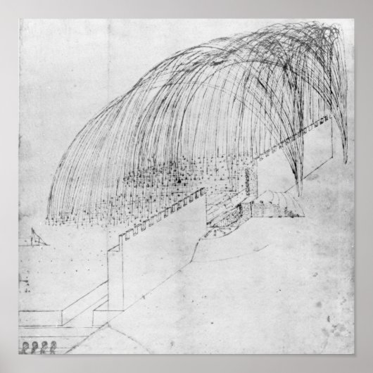 城壁に石を打ち込む臼砲 ポスター (正面)