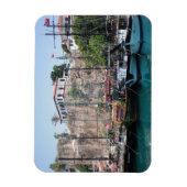 城壁に近いヨット マグネット (縦)