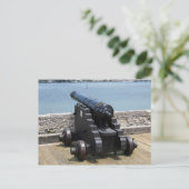 城壁の上のキヤノン ポストカード (スタンド正面)