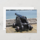 城壁の上のキヤノン ポストカード (正面/裏面)