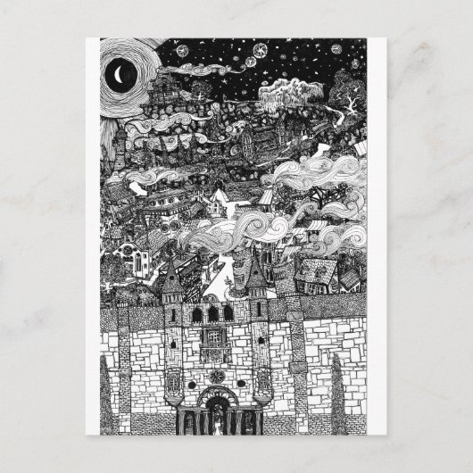 城壁の向こうで眠る ポストカード (正面)