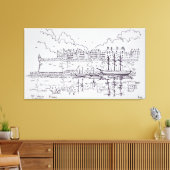 城壁の都市サンマロ |フランス,ブリタニー キャンバスプリント (インサイチュ (リビング))