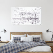 城壁の都市サンマロ |フランス,ブリタニー キャンバスプリント (インサイチュ (寝室))