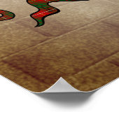 城壁ポスター上のブルース・クラン・バッジ18x24 ポスター (角)