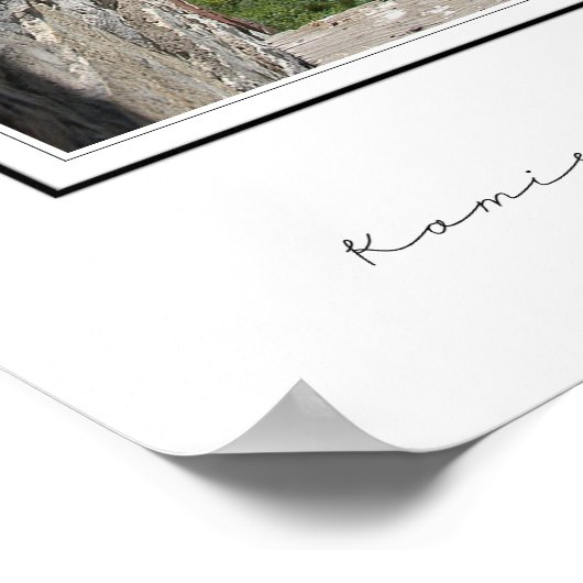 城壁、窓を通る ポスター (角)