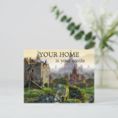 城実在地代理マーケティング葉書 ポストカード (スタンド正面)