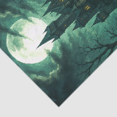 城幽霊のよく出るの月に照らされたゴシック様式の切り離し 薄葉紙 (詳細)